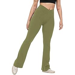 Women's Crossover High Waisted Bootcut Yoga Pants