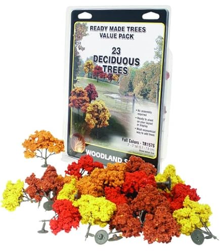 Amazon.com: Woodland Scenics Fall Deciduous Value Pack Trees 3/4