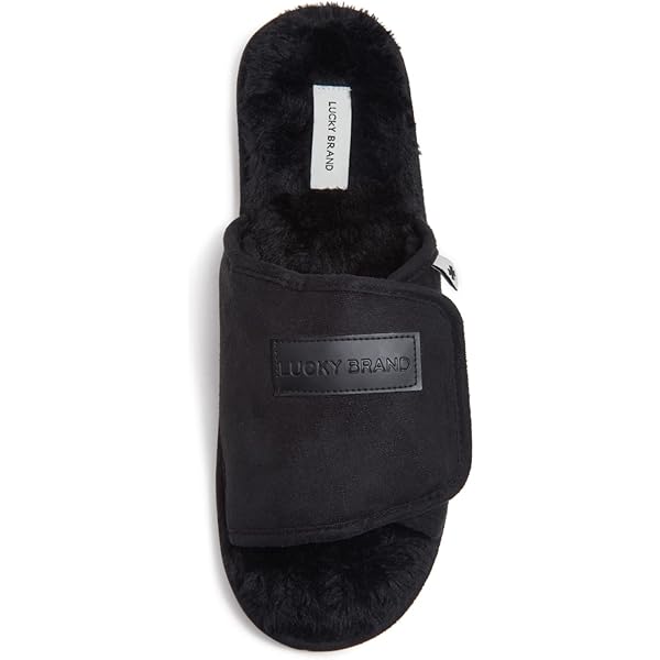 thumbnail image 2 of Mens House Slippers Suede Plush Scuff Slippers 2 of 9