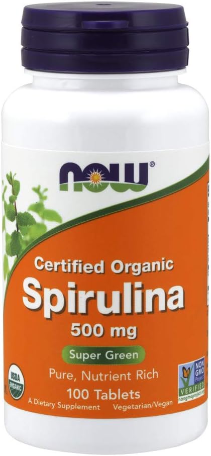 Now Foods Organic Spirulina Tablets, 100: Health & Personal Care