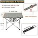YAHILL Aluminum Folding Collapsible Camping Table Roll up 3 Size with Carrying Bag for Indoor and Outdoor Picnic, BBQ, Beach, Hiking, Travel, Fishingthumb 4