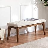 HUIMO Bedroom Bench End of Bed, Upholstered Dining