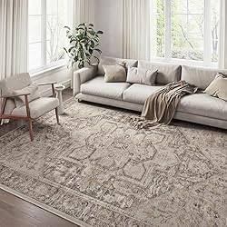 PureCozy Vintage Area Rug 6x9 Large Bedroom Rug