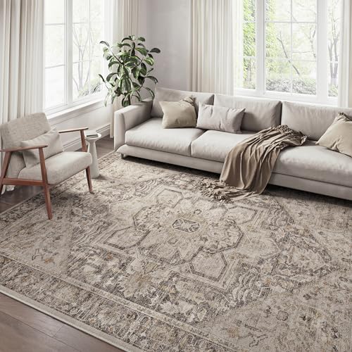 PureCozy Vintage Area Rug 6x9 Large Bedroom Rug