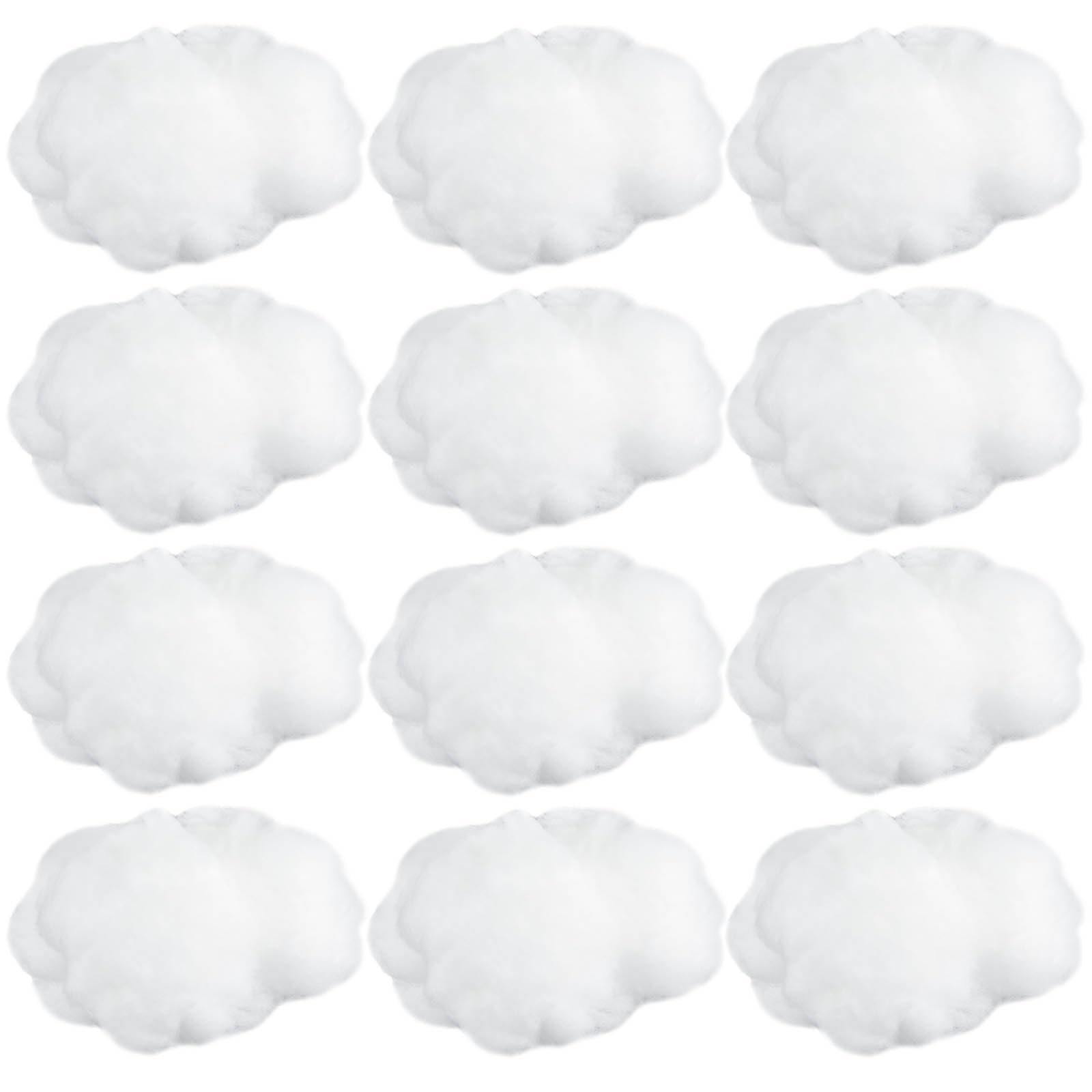 Photo 1 of Jetec 12 Pieces Artificial Cloud Props Imitation 3D Cloud Shape Hanging Decorations Room DIY Decorative Hanging Ornament for Wedding Party Stage Show Decor (Large Size)