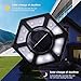 AUSHEN 4 Pack Solar Ground Lights, 12 LED Bulbs Solar Powered Disk Lights Solar Garden Lights Outdoor Waterproof Bright in-Ground Lights for Patio Lawn Pathway Yard Walkway Driveway Deck Pool (White)