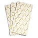 Echo Beach Products Gold Moroccan Design Cloth Like Guest Towels,1/6 Fold, 17 inch x 12 inch, 100 Units/Pack