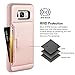 ZVE Wallet Case for Samsung Galaxy S8, 5.8 inch, Slim Leather Wallet Case with Credit Card Holder Slot Pocket Protective Functional Case Cover for Samsung Galaxy S8, 5.8 inch 2017 - Rose Gold