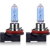 NEWBROWN H8 Bulb Halogen H8 Fog Light Bulb 12V 35W 5000K White Light Long Life Replacement PGJI9-1 (H8, 2 Pcs)