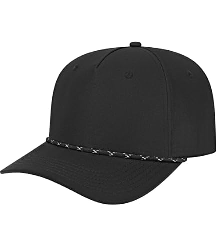 Trendy Apparel Shop Unstructured 6 Panel Rope Trim Cotton Ripstop