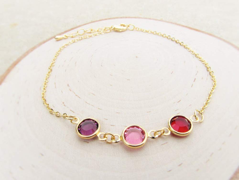custom birthstone bracelet
