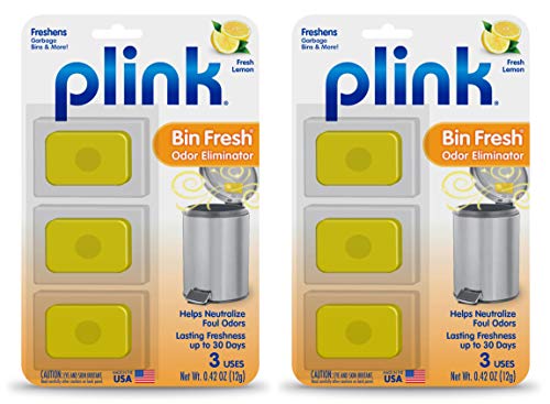 Plink Bin Fresh Odor Eliminators, Fresh Lemon Scent, for Garbage Bins & More, Lasting Freshness up t - //coolthings.us