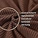 Argstar 1 Seater Couch Chair Cushion Cover Spendex Loveseat Sofa Seat Slipcover Furniture Protector Chocolate