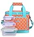 MIER Tactical Lunch Bag Large Insulated Military Molle Lunch Box Thermal Leakproof Cooler Bags for Men Women to Work Beach Travel Camping, 16 Can, Orange
