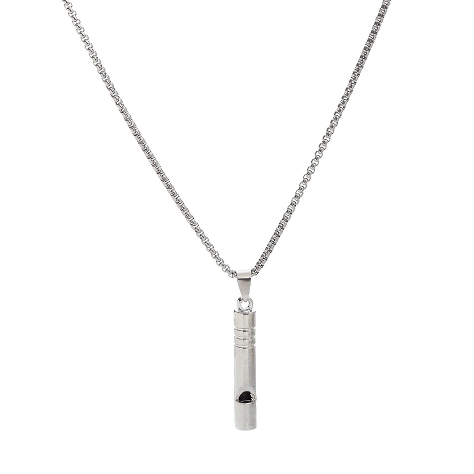 YSuqiBB The unisex titanium steel pendant necklace is the best gift to reward yourself or to give to friends and relatives (Whistle)