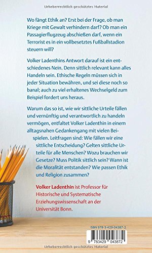 Mach S Gut Mach S Besser Eine Kleine Ethik Fur Den Alltag Ladenthin Volker 9783429043872 Amazon Com Books