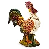 Sur La Table Italian Hand-Painted Rooster M128DP, 10.25"