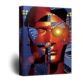 Robots Painting Wall Bedroom Living House
