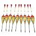 FREE FISHER 10pcs Fishing Floats Bobbers Slide Floats Balsa Fishing Bobber Slip Bobbers