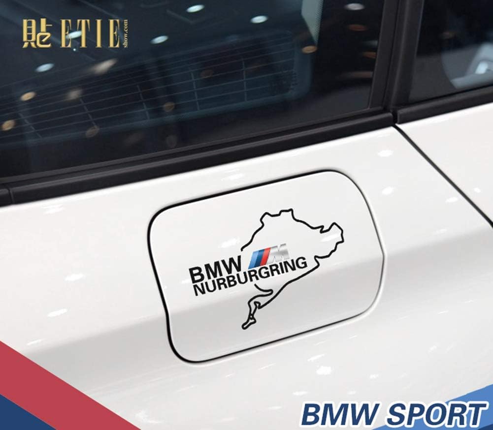 Amazon Bmw Msport 給油口ステッカー 反射材質 ニュルブルクリンクステッカー E87 E90e91e92 F10f F30f31 M3f80f Z4e85e X1e84f48 X3f25 白 ステッカー デカール 車 バイク
