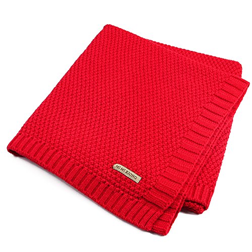 red baby blanket
