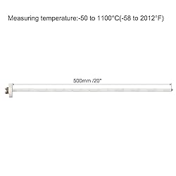 MECCANIXITY 20" K Type Ceramic Kiln Furnace Probe