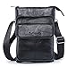 Pofomede Men Shoulder Bag, Small Leather Crossbody Business Messenger Bag Purse for Men Travel, iPad Leather Bags Carrying Case with Strap