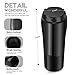 Comcl Spill Free Coffee Mug with Magic Sucker -16oz Innovative Won't Tip Over Travel Coffee Cup Tumbler Mug with Splash Proof Lid - Great for Home, Office, School, Ice Drink, Hot Beverage (Black)