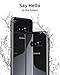 Galaxy Note 8 Case, NOHON [2-Piece] Slim Fit Ultra-Thin, [Magnetic Adsorption Technology] [Metal Frame] [Clear Tempered Glass Back] [Support Wireless Charging] for Samsung Galaxy Note 8 (Black)