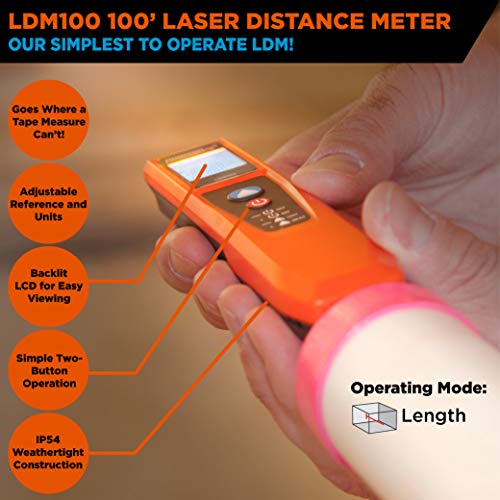 Johnson Level & Tool LDM100 100' Laser Distance Meter - Thumbnail 2