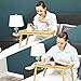 SONGMICS Laptop Stand for Bed Sofa with Adjustable Tilting Top, Breakfast Serving Tray with Folding Legs ,Multi Function Table, Floor Desk, 100% Bamboo Nature ULLD01Nthumb 4