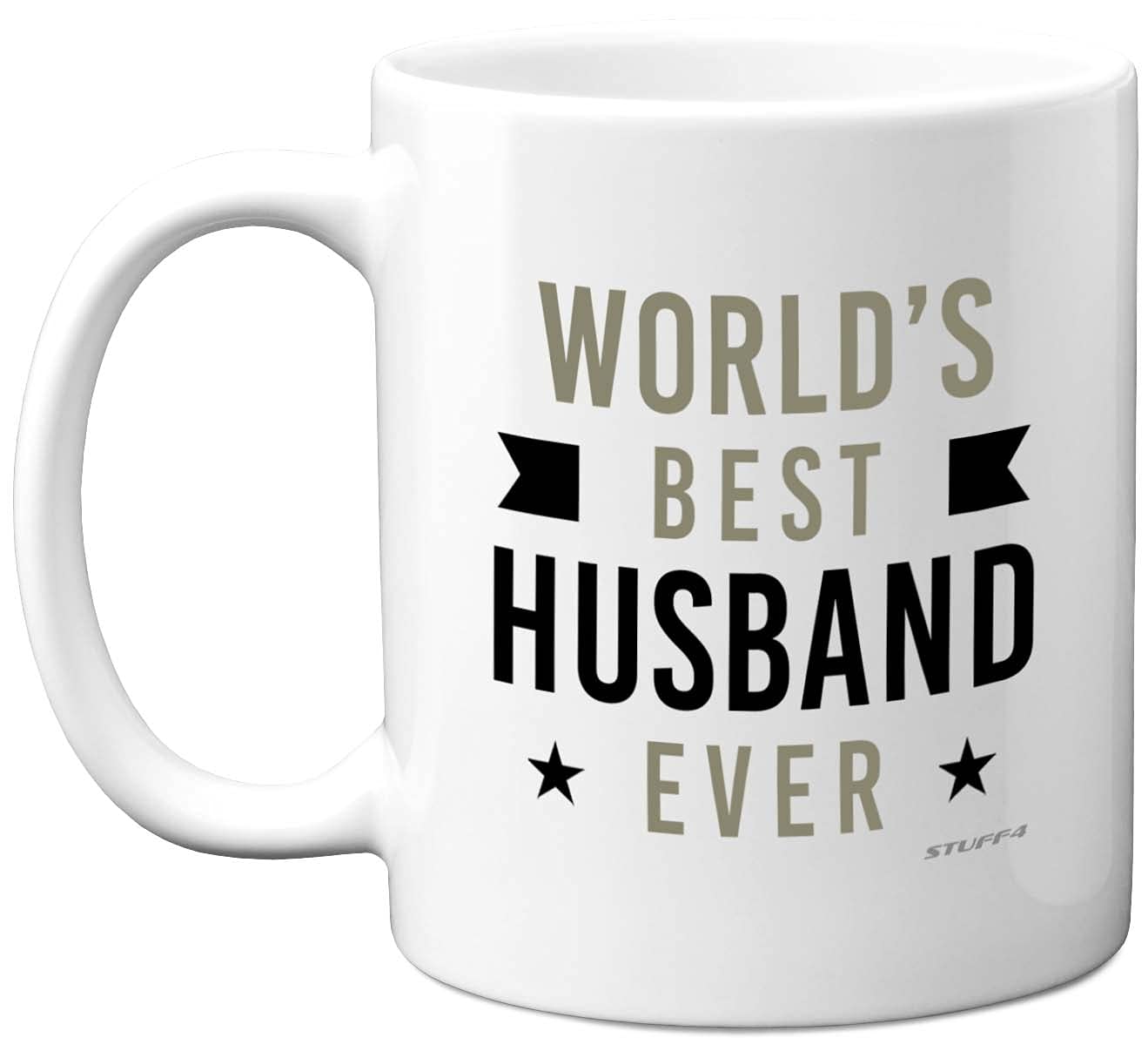 Stuff4 Birthday Gift for Him - Worlds Best Husband Ever Mug - Birthday Wedding Anniversary Mug for Husband from Wife, Special Him, Valentines Presents, 11oz Ceramic Dishwasher Safe