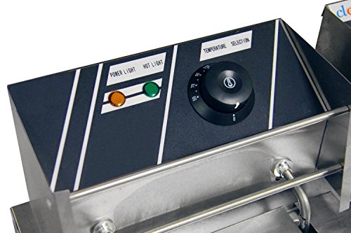 Clevr Two 11 Liter Basins Capacity Commercial Stainless Steel Deep Fryer Machine 110v Double Two Tank Design Restaurant - Thumbnail 3