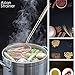 Best Utensils Asian Kitchen Stainless Steel Spider Strainer Professional Wire Skimmer with Spiral Mesh (5-Inch Strainer Basket)…