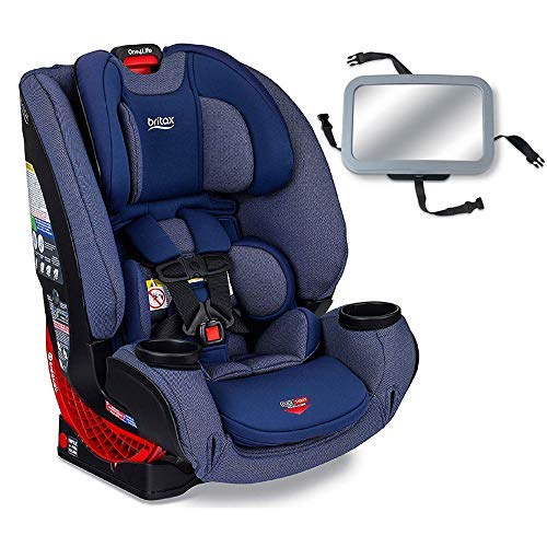 Britax One4Life Clicktight All-in-One Convertible Car Seat – Cadet with Backseat Mirror