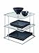 Organize It All Chrome Kitchen Corner Shelf, Dimensions: 11. 75'' X 11. 25'' X 11, Durable, Space Saving, Great for Countertops, Sliver