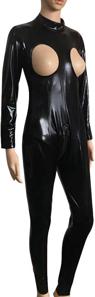 Latex Catsuit Ladies Faux Leather Conjoined Lingerie Nightclub DS Service Club Costume Female Pole Dance Hot Dance
