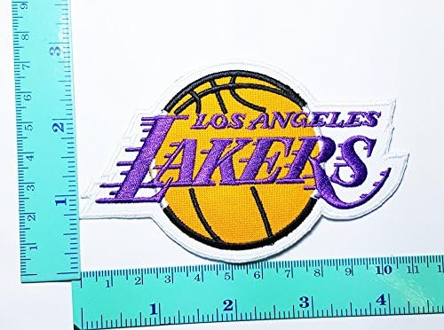 La Lakers NBA Team Patch Logo Sew Iron on Embroidered Appliques Badge Sign Costume