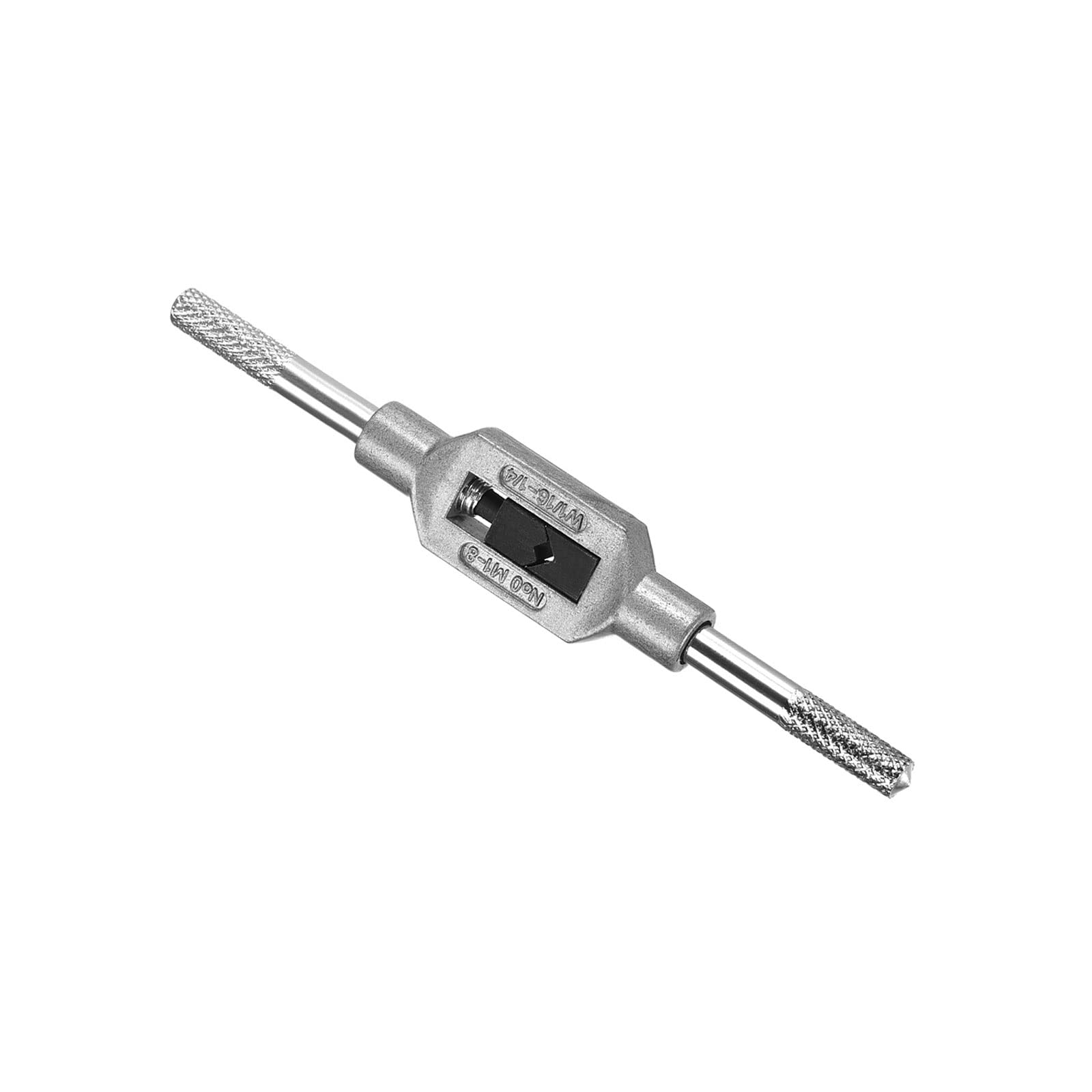 CoCud Tap Wrench Handle, Fit M1-M8 W1/16-1/4 Taps Size, Zinc Alloy & Carbon Steel Adjustable Wrench Reamer Tapping Hand Tool - (Applications: for Tapping Operations), 1-Piece