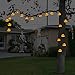 TONOS Pumpkin String Lights 40 LEDs 17 ft Halloween Jack-O-Lantern Pumpkin Lights for Halloween Party - Solar Powered No Battery Needed