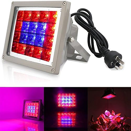 LED Grow Light, EnerEco Waterproof 40W Plant Lamp Bulb for Indoor outdoor Plant Garden Greenhouse Hydroponic, Hanging Flood light Kit with US plug, Growing Light with 20 LEDS (14 Red &amp; 6 Blue)