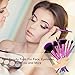 DUcare Makeup Brush Set Professional Makeup Brushes Premium Synthetic Kabuki Brush for Foundation Concealer Eye Lip Face Blending Cosmetic Kit 15Pcs (Pink)