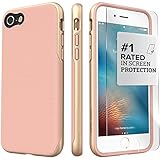 iPhone 7 Case, (Rose Gold) SaharaCase Trend Protective Kit Bundle with [ZeroDamage Tempered Glass Screen Protector] Rugged Protection Anti-Slip Grip [Shockproof Bumper] Slim Fit - Rose Gold