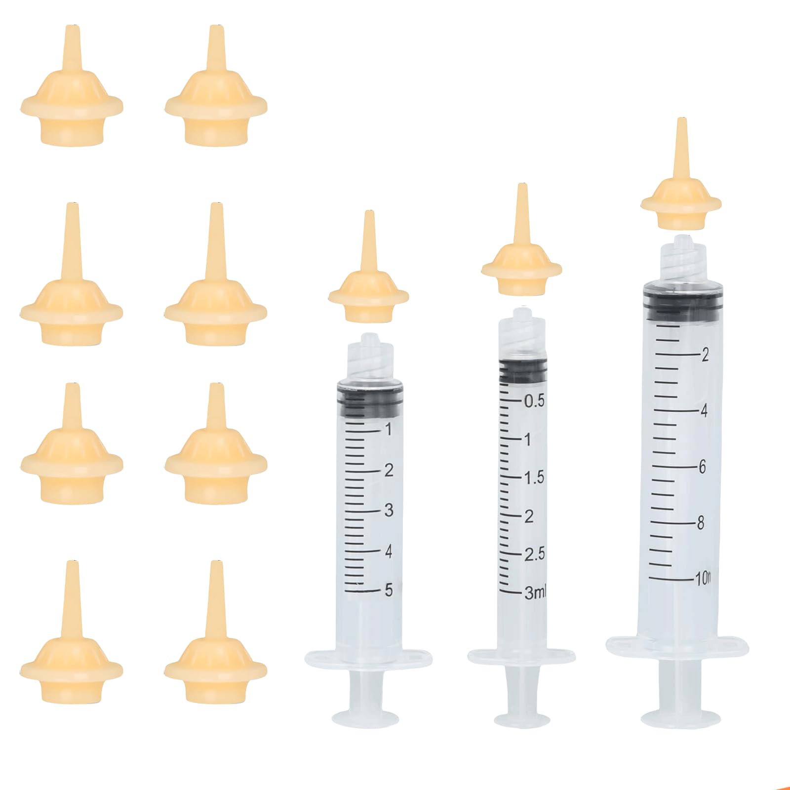 Cosmeria Kitten Feeding Set With Silicone Teats, Reusable And Versatile For All Small Animals