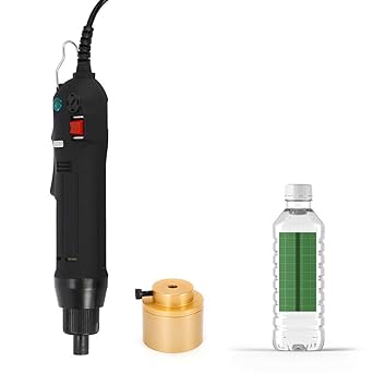 Oukaning Schraubverschluss Elektrisch Manuell Verschlusskappe Kunststoff Flaschenverschluss Schraubdeckel Maschine Schraubenzieher Amazon De Gewerbe Industrie Wissenschaft