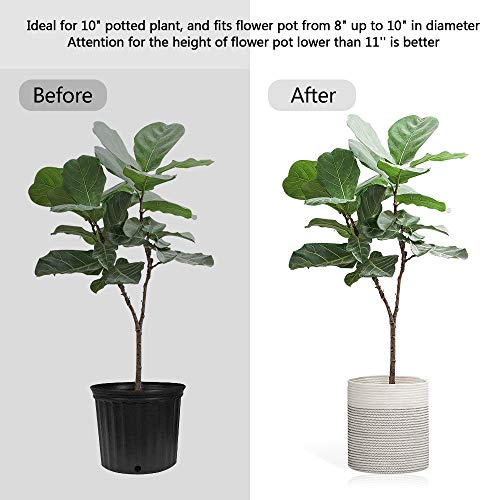 image for LiyuanQ Rope Plant Basket Modern Woven Basket Indoor Planter Up to 10 
