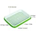 LeJoy Garden Sprouter Tray BPA Free PP Soil-Free (Green and White) … (White)