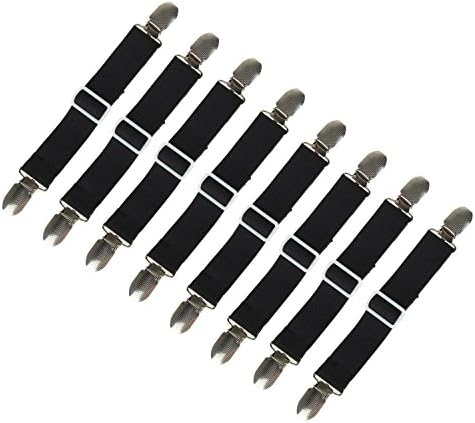Tovantoe Bed Sheet Fasteners Suspenders1412 Suspenders, Black
