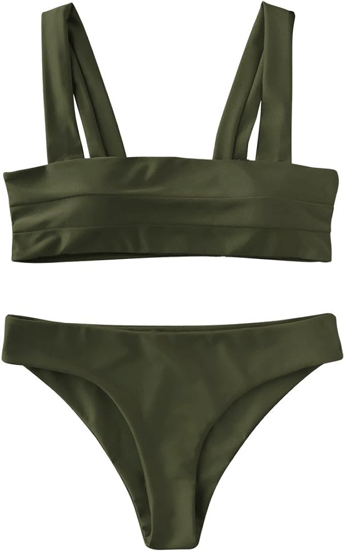 padded bandeau bikini set