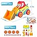 LUKAT Toys for 3 Year Old Boys, Take Apart Toys Truck Toddler DIY Assembly Construction Bulldozer with Drill Tool/ Music/ Lights, Kids STEM Toy Car for 3-4-5 Years Old Boys Preschool Learning